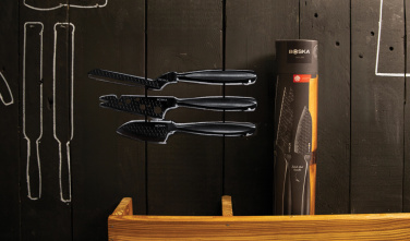 Logotrade promotional items photo of: BOSKA Cheese Knife Set Monaco+ Black