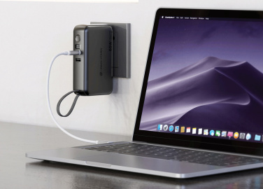 Logo trade promotional products image of: Urban Vitamin Eureka hybrid GANcharger 10000mah powerbank65W