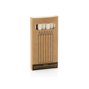 Logotrade promotional merchandise picture of: Micki GRS infinity 6pc colouring pencil set