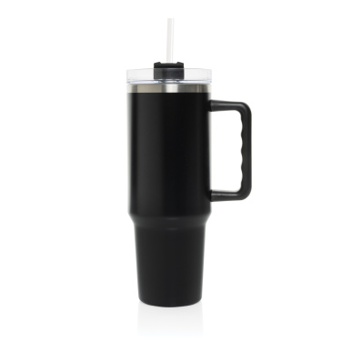 Logo trade corporate gifts image of: Stadley RCS recycled steel tumbler 1200ML