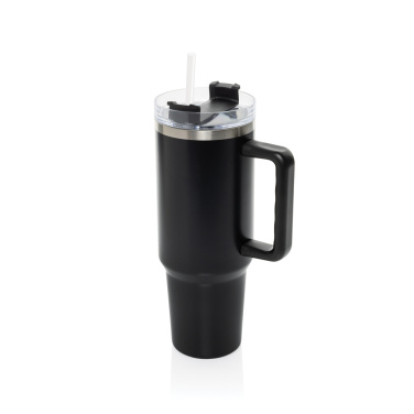 Logo trade business gift photo of: Stadley RCS recycled steel tumbler 1200ML