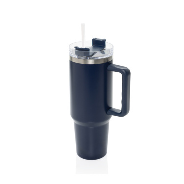 Logo trade promotional items image of: Stadley RCS recycled steel tumbler 1200ML