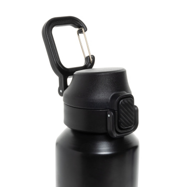 Logotrade promotional merchandise picture of: Via RCS Re-steel lockable sport bottle 600ML