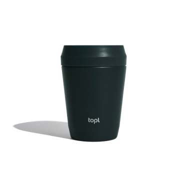 Logo trade promotional giveaway photo of: Topl Recycled Steel To Go Tumbler Patented 360 Lid 235ml
