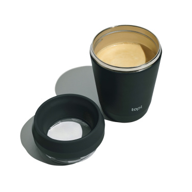 Logotrade promotional giveaways photo of: Topl Recycled Steel To Go Tumbler Patented 360 Lid 235ml
