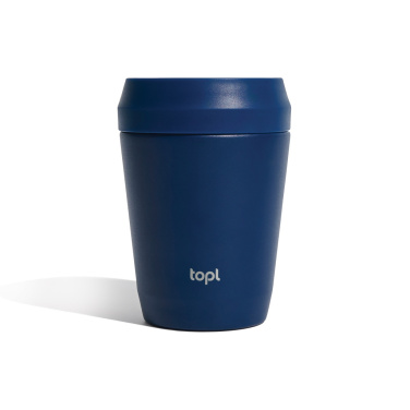 Logotrade advertising products photo of: Topl Recycled Steel To Go Tumbler Patented 360 Lid 235ml