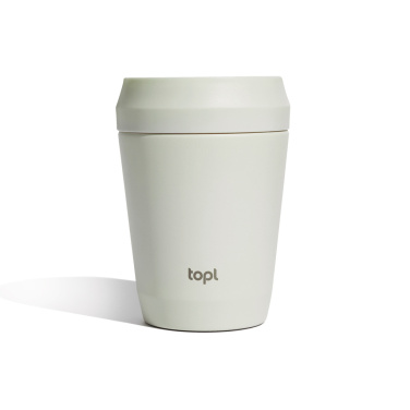 Logo trade promotional items image of: Topl Recycled Steel To Go Tumbler Patented 360 Lid 235ml