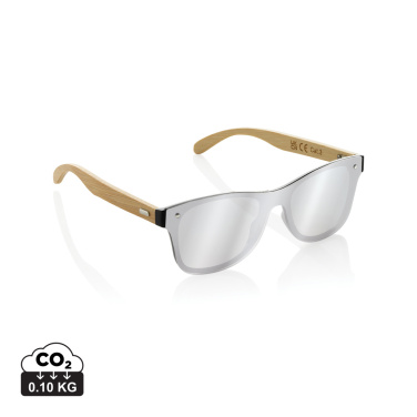 Logotrade promotional giveaways photo of: Prism RCS recycled plastic sunglasses with bamboo frame