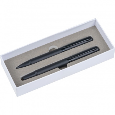 Logo trade promotional giveaways image of: Elegant MoLu writing set Santa Rosa