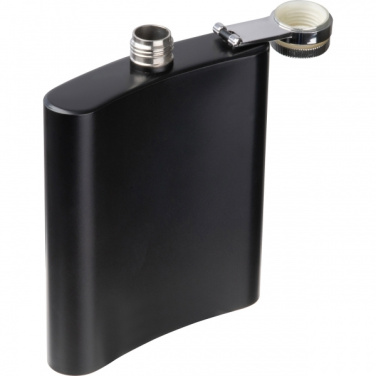 Logo trade advertising products image of: Stainless steel hip flask Sheffield