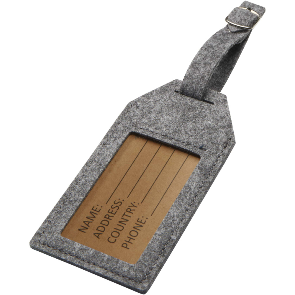 Logo trade promotional item photo of: Tie luggage tag