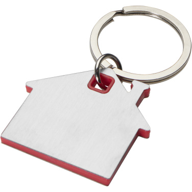 Logo trade promotional item photo of: Nook house-shaped keychain