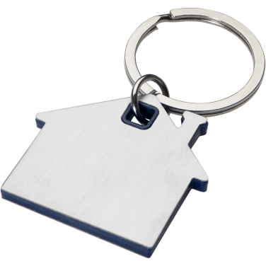Logo trade promotional merchandise photo of: Nook house-shaped keychain