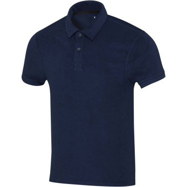 Logo trade promotional gift photo of: Akoya recycled terry unisex polo