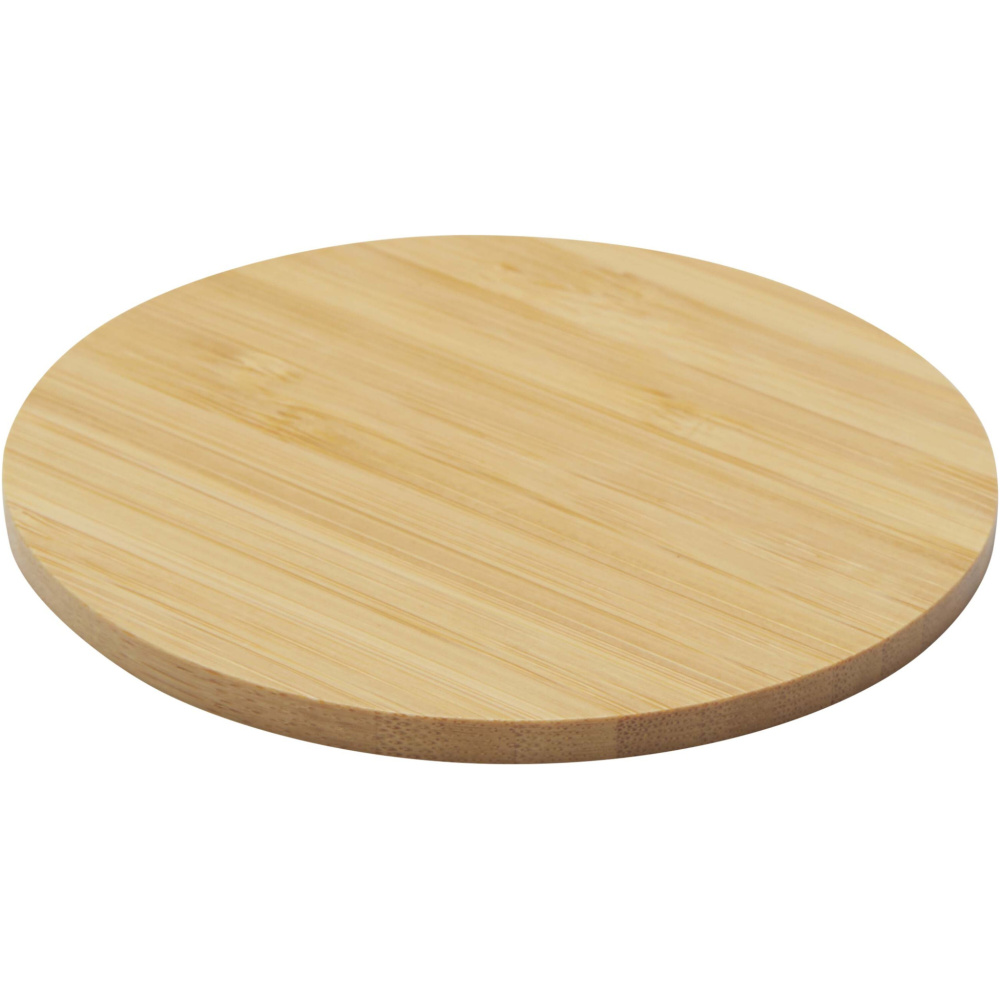 Logo trade promotional giveaways image of: Cha bamboo coaster