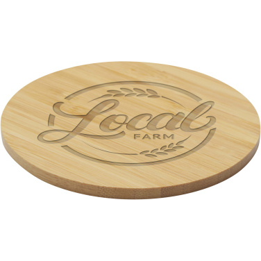 Logo trade corporate gift photo of: Cha bamboo coaster