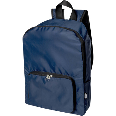 Logotrade corporate gift picture of: EcoFold RPET foldable backpack 15L