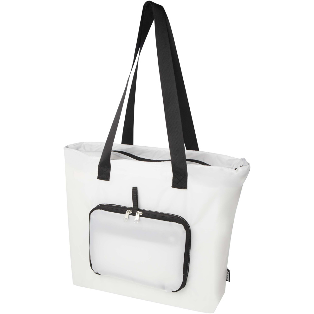 Logo trade promotional item photo of: EcoFold RPET foldable tote bag 16L