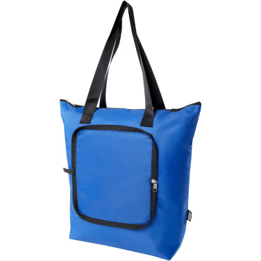 Logotrade corporate gift picture of: EcoFold RPET foldable tote cooler bag 15L