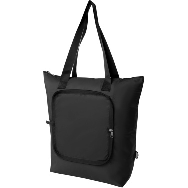 Logo trade promotional item photo of: EcoFold RPET foldable tote cooler bag 15L