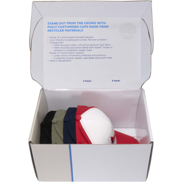 Logo trade promotional gift photo of: Recycled caps sample box