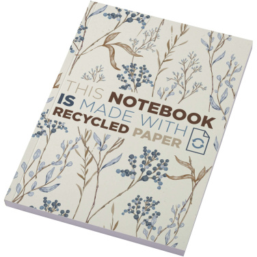 Logo trade business gift photo of: Novella Austen A5 recycled soft cover notebook - 100 sheets