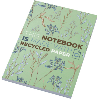 Logo trade promotional merchandise picture of: Novella Austen A5 recycled soft cover notebook - 100 sheets