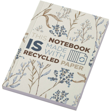 Logo trade promotional gifts picture of: Novella Austen A6 recycled soft cover notebook - 100 sheets