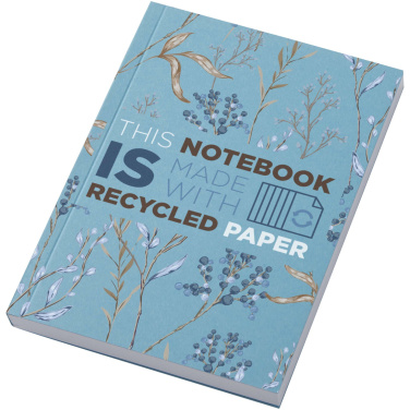 Logo trade promotional merchandise picture of: Novella Austen A6 recycled soft cover notebook - 100 sheets