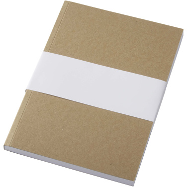 Logo trade advertising products image of: Novella Austen A5 recycled soft cover kraft notebook - 100 sheets