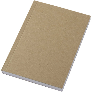 Logo trade promotional gifts picture of: Novella Austen A6 recycled soft cover kraft notebook - 100 sheets