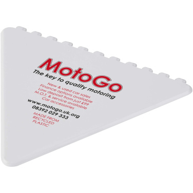 Logo trade promotional item photo of: Frosty triangular recycled plastic ice scraper