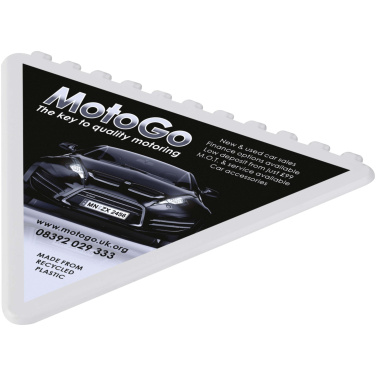 Logotrade promotional gift picture of: Frosty triangular recycled plastic ice scraper