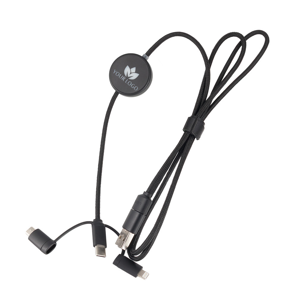 Logotrade promotional giveaways photo of: Cable 4in1 with illuminated logo - LH-ZM02