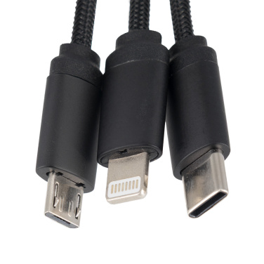 Logotrade corporate gifts photo of: Cable 3in1 with illuminated logo - LH-ZM04