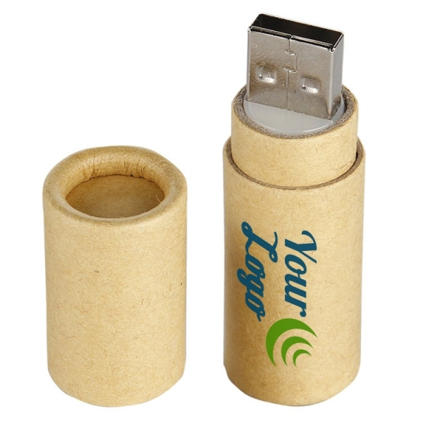 Logo trade promotional giveaway photo of: Cardboard USB stick