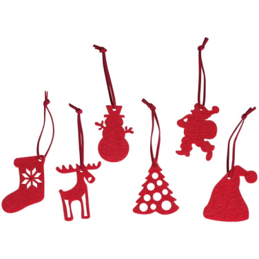 Logotrade promotional gift picture of: 6-piece Christmas tree decorations FERGUS