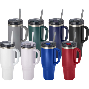 Logotrade promotional giveaways photo of: Melbourne 1200 ml RCS certified insulated tumbler with straw