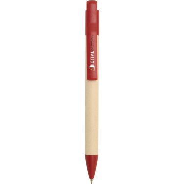 Logo trade promotional product photo of: Liliana sugarcane paper ballpoint pen (blue ink)