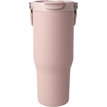 Logo trade corporate gift photo of: Bronx 900 ml RCS recycled stainless steel copper vacuum insulated tumbler with dual function lid