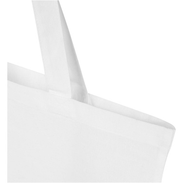 Logo trade promotional products image of: Madras Blend 140 g/m² GRS recycled cotton tote bag 7L