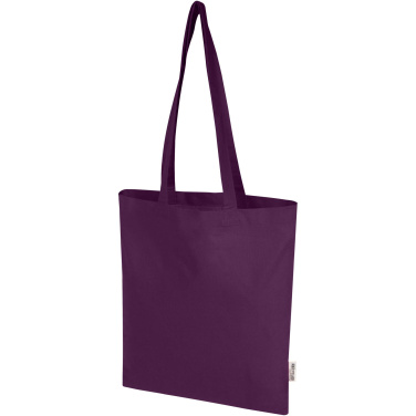 Logo trade advertising product photo of: Madras Blend 140 g/m² GRS recycled cotton tote bag 7L