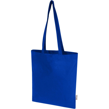 Logotrade promotional giveaway image of: Madras Blend 140 g/m² GRS recycled cotton tote bag 7L