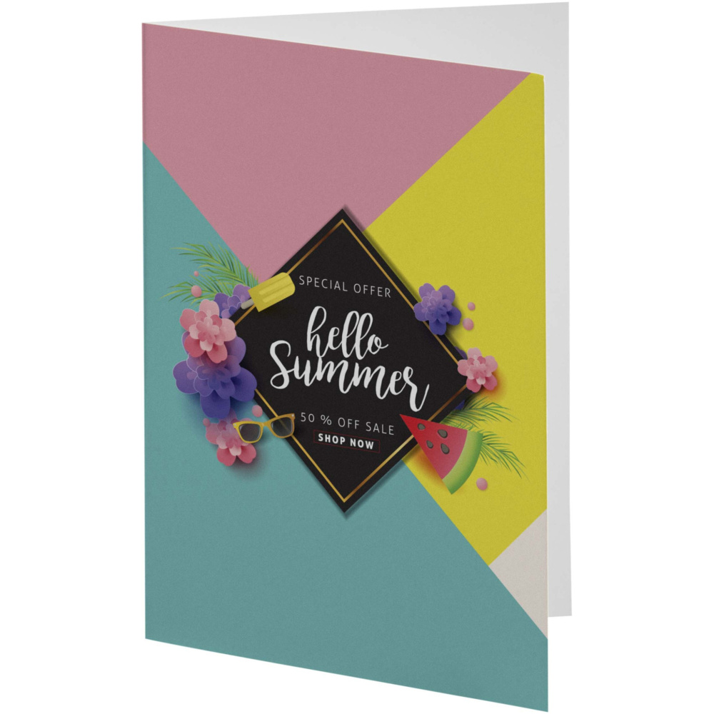 Logo trade advertising products image of: Herald A6 greeting card