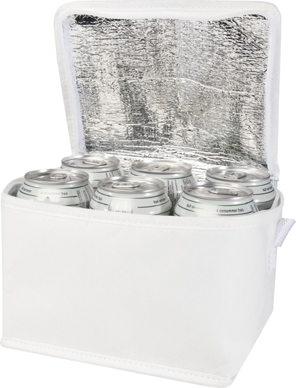 Logo trade promotional items picture of: Spectrum 6-can recycled non-woven cooler bag 4L