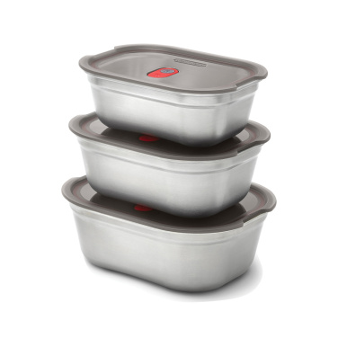 Logotrade corporate gift image of: Black+Blum Mealprep Box 3pcs Set Small, Medium, Large