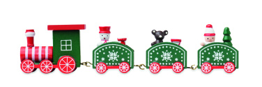 Logo trade corporate gifts image of: Wooden Christmas train