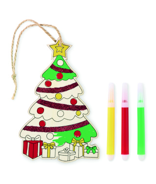 Logo trade promotional giveaways image of: Christmas tree ornament