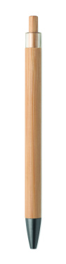 Logotrade promotional items photo of: Push button bamboo pen