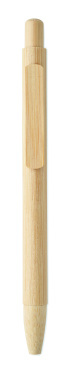 Logo trade advertising product photo of: Bamboo automatic ball pen